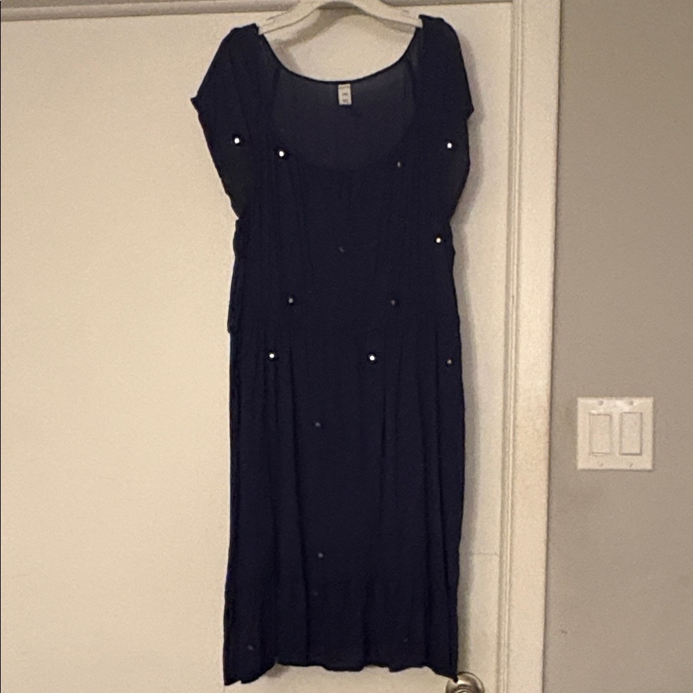 Old Navy Dark Blue Midi Dress